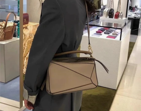 包包2023新款几何包真皮手提枕头包高级感...