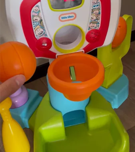 小泰克三合一球架 宝宝篮球投球玩具，闲置玩...