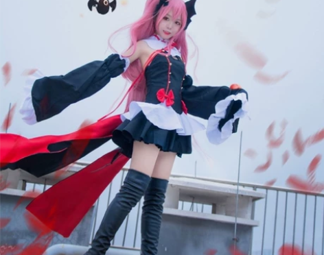 终结的炽天使克鲁鲁COS服装女万圣节吸血鬼...