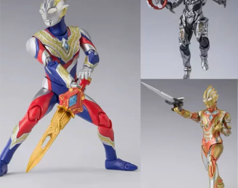 永恒闪耀特利迦奥特关节超可动模型玩具偶手办...