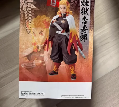 万代景品 鬼灭之刃杏寿郎 购于泡泡玛特门店...