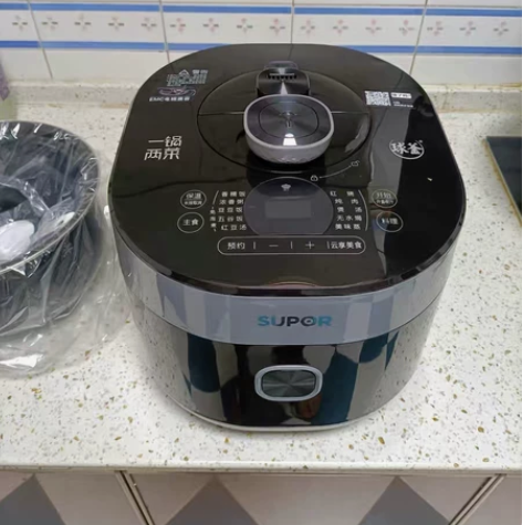 苏泊尔电压力锅家用5L升双胆高压锅全自动智...