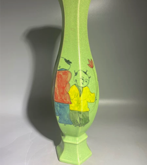 柴窑画彩瓶 感兴趣的话点“我想要”和我私聊...