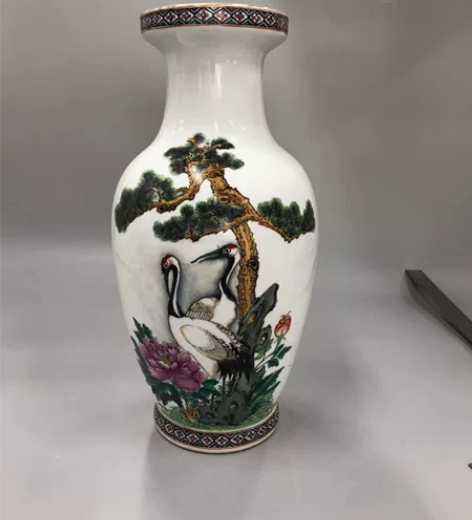 景德镇陶瓷装饰花瓶摆件现代工艺品客厅酒柜水...