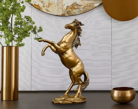 【特价】还有5件。北欧站立马高端装饰摆件复...