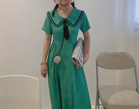 谭烟米aptam娃娃领连衣裙 全新仅试穿 ...