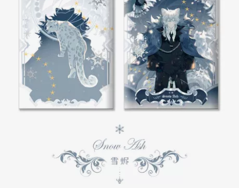 明日方舟同人银灰个人中心彩图集《雪烬》，仅...