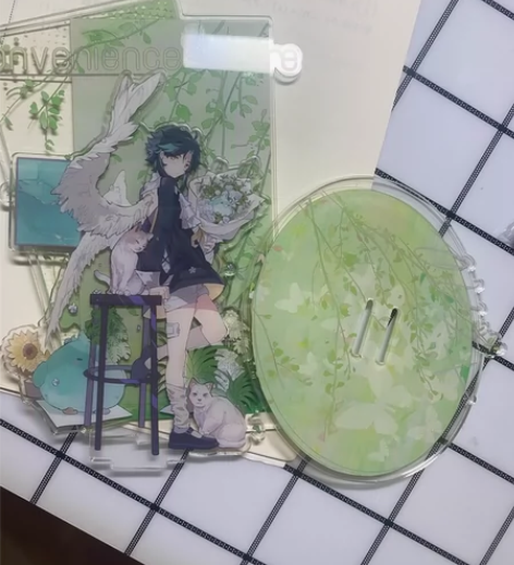出魈休憩之时立牌,现货,已撕膜但没什么伤,...