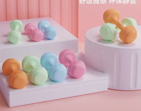 ?品健哑铃 女士健身家用器材儿童小哑铃套装...