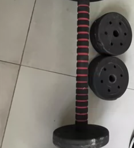 阿迪达斯电镀纯钢哑铃5kg 男女专用高颜全...