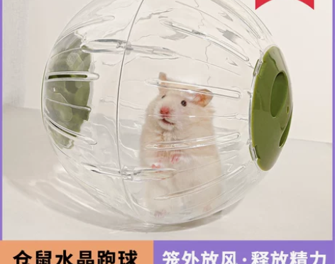 卡诺仓鼠跑轮超静音玩具跑球滚轮运动球支架金...