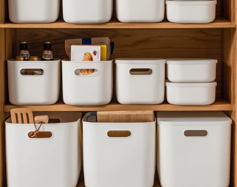 全新包邮收纳筐杂物收纳箱子桌面收纳盒化妆品...