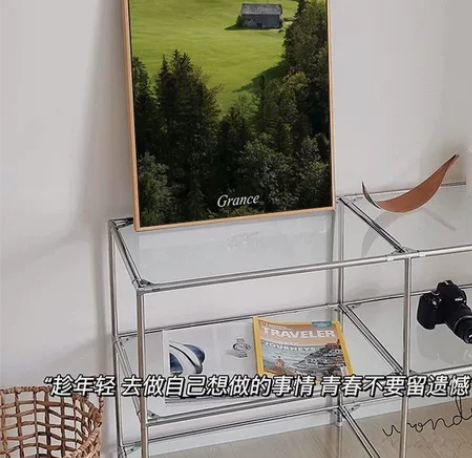 绿色森林风景餐厅装饰画现代简约ins挂画北...