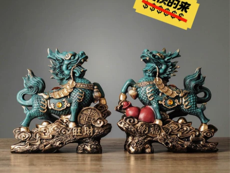 【亏本出一对麒麟摆件】麒麟摆件一对创意家居...