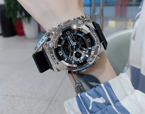 【乐活价】王一博同款小钢炮手表男士运动型机...