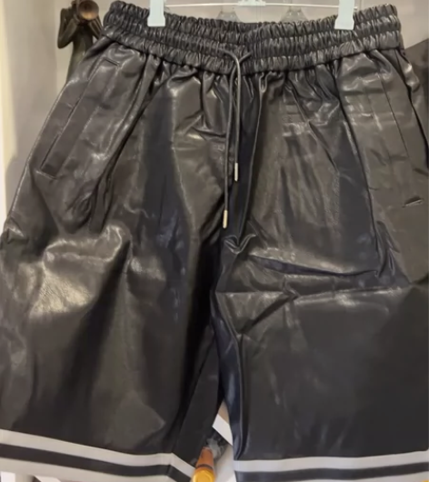 全新CONKLABPU皮短裤 欧美潮牌夏季...