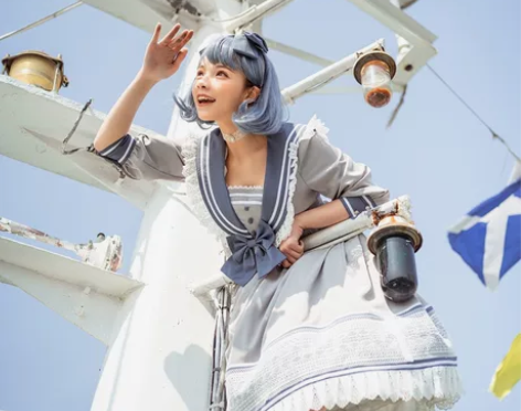 Mousita慕斯塔起航了蓝色中袖m 前娘...