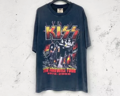 Kiss重金属摇滚乐队 vintage重磅...